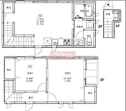 マル・アズール品川ウエスト 2LDKの間取図画像