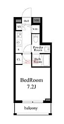ParkWoods戸越公園 1Kの間取図画像