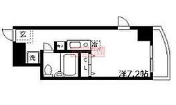 エスコート麻布十番 ワンルームの間取図画像