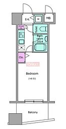 アーバネックス戸越銀座 1Kの間取図画像