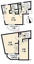 LiveFlat戸越 2LDKの間取図画像