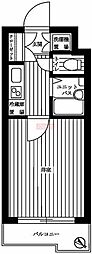 ルーブル恵比寿サウスガーデン 1Kの間取図画像