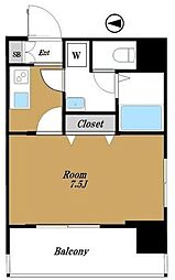 Phoenix南麻布 1Kの間取図画像