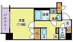ロメック芝浦 1Kの間取図画像