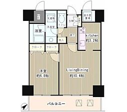トレステージ目黒 1LDKの間取図画像