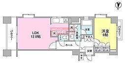 プロスペクトグラーサ広尾 1LDKの間取図画像