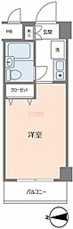 プチメゾン目黒 1Kの間取図画像