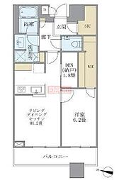 ブリリアタワーズ目黒ノースレジデンス 1LDKの間取図画像