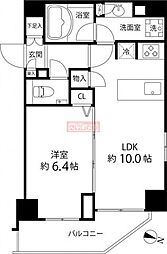 麻布十番レジデンス 1LDKの間取図画像