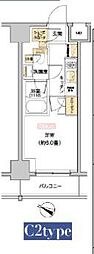 リビオメゾン戸越銀座 1Kの間取図画像