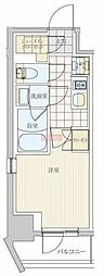リビオメゾン戸越銀座 1Kの間取図画像