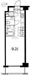 フレンシア麻布十番ノース 1Kの間取図画像