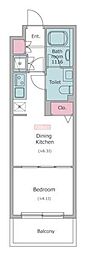 RESIDIA笹塚 1DKの間取図画像