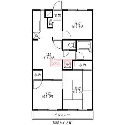 サンワパレス 3LDKの間取図画像