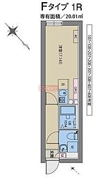 AXIA M-City武蔵小山 ワンルームの間取図画像