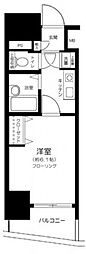 エクセリア代々木 1Kの間取図画像