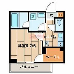 KR 1Kの間取図画像