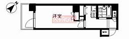 エトワール恵比寿三葉 1Kの間取図画像