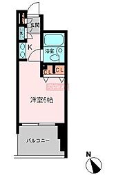 恵比寿アーバンハウス ワンルームの間取図画像