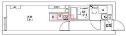 AXIA M-City武蔵小山 ワンルームの間取図画像