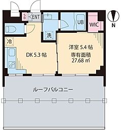 beRoom下北沢 1DKの間取図画像