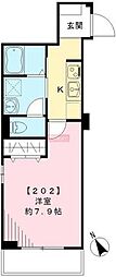 アルビレオ 1Kの間取図画像