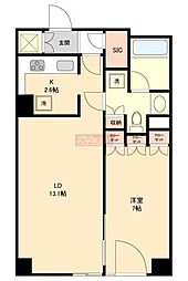 ジュールA 1LDKの間取図画像