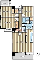 HF学芸大学レジデンス2 2LDKの間取図画像