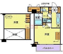 トーシンフェニックス五反田 2Kの間取図画像