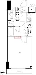 ルーブル泉岳寺 1Kの間取図画像
