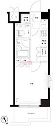 ルーブル目黒不動前 1Kの間取図画像