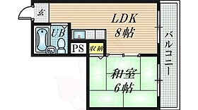 ピースハイツ長堂A棟  ｜ 大阪府東大阪市長堂３丁目21番12号（賃貸マンション1LDK・2階・30.00㎡） その2