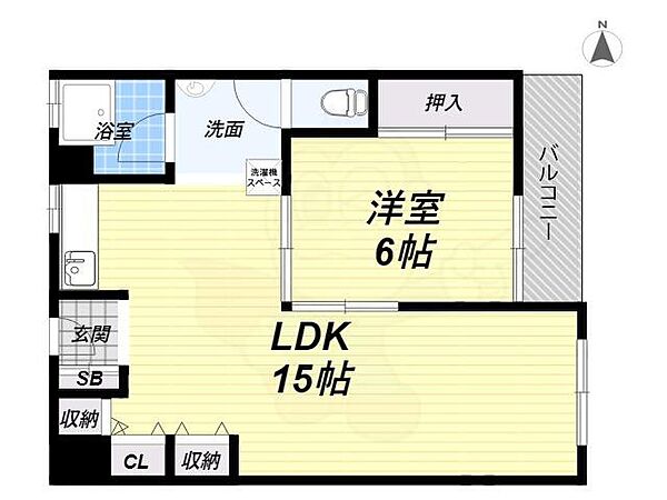 大阪府東大阪市菱屋西５丁目(賃貸マンション1LDK・5階・49.13㎡)の写真 その2