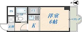 大阪府東大阪市友井５丁目（賃貸マンション1R・5階・17.00㎡） その2