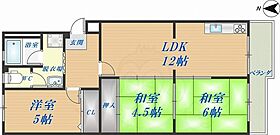 セントラルハイツ石田  ｜ 大阪府東大阪市若江西新町２丁目（賃貸マンション3LDK・2階・62.08㎡） その2