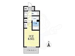 Osaka Metro中央線 深江橋駅 徒歩8分の賃貸マンション 4階1Kの間取り