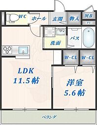 ヘーベル東大阪レジデンス 1階