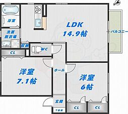 近鉄大阪線 弥刀駅 徒歩7分 2階/-