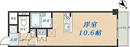 リュミエールイースト ワンルームの間取図画像