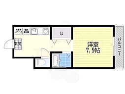 ファーストネット 1Kの間取図画像