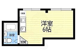 アイスル長瀬 1Kの間取図画像