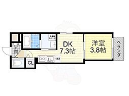 yumaison west 1DKの間取図画像