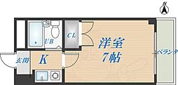 サカエハイム 1Kの間取図画像