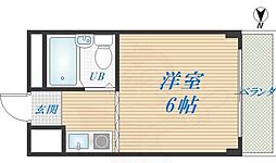 ロイヤルマンション ワンルームの間取図画像