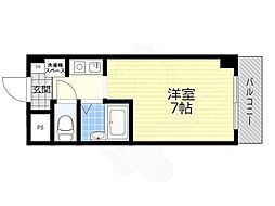 シティパーク菱屋西 1Kの間取図画像