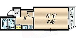 サニーPART1 1Kの間取図画像