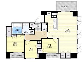 グランドメゾン松屋町駅前  ｜ 大阪府大阪市中央区松屋町（賃貸マンション3LDK・2階・83.42㎡） その2