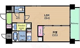 ラブニール西長堀パークフロント  ｜ 大阪府大阪市西区本田１丁目（賃貸マンション1LDK・9階・32.18㎡） その2