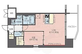 プレジオ九条  ｜ 大阪府大阪市西区本田２丁目（賃貸マンション1LDK・12階・46.02㎡） その2