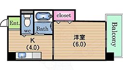ピジェブラン九条（第1マンションアトラス） 9階